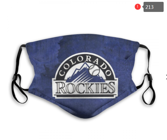 MLB Colorado Rockies Dust mask with filter